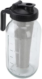 Bewinner Cold Brew Coffee Maker Pitcher 2000ml with Stainless Steel Filter, Thick Glass Iced Coffee Maker Jar with Spout Lid & Handle for Home Office, Easy Pour & Leakproof (2000ml) - Image 4
