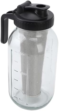 Jiawu Iced Coffee Maker Pitcher with Spout Lid, Cold Brew Coffee Maker - Image 4