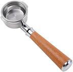 Coffee Machine Handle,Compatible For Delonghi, Compatible For Breville, Bottomless Portafilter Wooden Handle 51/54/58mm(58MM Breville) by Unknown