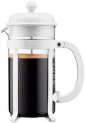 Bodum 34oz Java French Press Coffee Maker, High-Heat Borosilicate Glass, White - Made in Portugal by Bodum