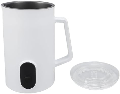 Yinhing Electric Milk Frother, 160ML Frothing 350ML Heating Capacity, Silent Motor Non Stick Coating, with Tilted Spout and Cleaning Brush, for Coffee Latte Cappuccino Hot Chocolate (US Plug 110V) - Image 2