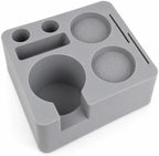 Generic Molded Coffee Tamper Mat | Silicone, Coffee Portafilter Stand, Non Slip, for Cafe, Baristas, Gray by Unknown
