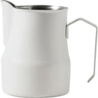 Milk Frother Cup Stainless Steel 304 Stainless Steel Milk Frothing Pitcher 350ml 450ml With Scale Espresso Latte Barista Tool Coffee Shop Home Use(White-450ml) - Image 7