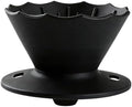 Food Grade Silicone Collapsible Coffee V60 Filter, Reusable Dripping Funnel Cup Portable Travel(Black) by Unknown