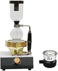 JITEM Cafetera Siphon Syphon Coffee Maker 3 Cup Halogen Lamp Heating Glass Siphon Vacuum Coffee Maker Manual Tabletop Siphon Pot 360ML for Coffee or Tea by Unknown