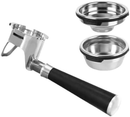 Compatible For Ninja ，ES601/ES655/ES701/ES501/ES502 Stainless Steel Bottomless Portafilter 54mm Naked Portafilter Espresso Machine Accessory(BRW 1 2 Cup) by Unknown