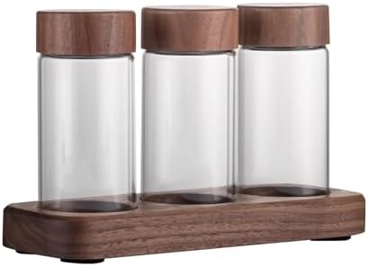 Coffee Bean Tubes Coffee Bean Vial Tea Dustproof Candy Sealed Lid Coffee Storage Containers Dosing Glass Jar for Kitchen Cafe, 3 by Unknown