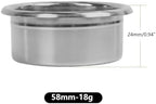 Precision High Extraction Espresso Filter Basket, Stainless Steel Filter Basket for Bottomless Portafilter(Silver 58MM (18g)) - Image 2