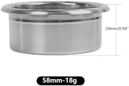 Precision High Extraction Espresso Filter Basket, Stainless Steel Filter Basket for Bottomless Portafilter(Silver 58MM (18g)) - Image 2