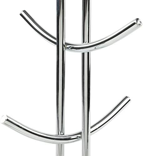 Spectrum Diversified Euro 6 Holder, Alloy Steel, Countertop Mug Tree, Mugs & Tea Cup Storage Rack, Coffee Counter Bar Accessory & Kitchen Organizer, 1 Count (Pack of 1), Chrome - Image 3