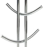 Spectrum Diversified Euro 6 Holder, Alloy Steel, Countertop Mug Tree, Mugs & Tea Cup Storage Rack, Coffee Counter Bar Accessory & Kitchen Organizer, 1 Count (Pack of 1), Chrome - Image 3