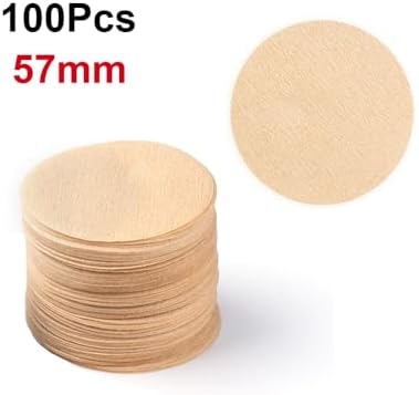 57mm/63mm Coffee Filter Paper Coffee Maker Replacement Professional Filters Paper Compatible with Aeropress Compatible with Portafilter Coffee Kitchen Tools(100Pcs 57mm) - Image 2