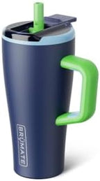 BrüMate Era Flip 20oz Kids Tumbler with Covered Flip Down Straw | 100% Leakproof Insulated Kids Cup | Made of Stainless Steel | Cup Holder Friendly | 20oz (Neutron) by Br%C3%BCMate