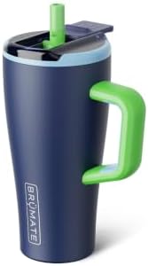 BrüMate Era Flip 20oz Kids Tumbler with Covered Flip Down Straw | 100% Leakproof Insulated Kids Cup | Made of Stainless Steel | Cup Holder Friendly | 20oz (Neutron) by Br%C3%BCMate