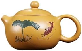 Tea Pots For Loose Tea 180ML Classic Tea Pot Purple Clay Teapots Ore Kettle Hole Filter Handmade Tea Set Chinese Teapot Tea Infuser Pot by GKOKG