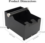 Espresso Knock Box, Stainless Steel Coffee Bag Container, With Steel Bracket And Noise Reducing Rubber Ring (Rectangle L-No base) - Image 2