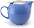 Zero Japan Bee House Round Teapot For One, 24 Oz - Ceramic Tea Pot with Stainless Steel Lid and Infuser, Smooth-Pour Spout, Diswasher and Microwave Safe Tea Pots (Blueberry) by ZEROJAPAN