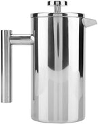 French Press Coffee Maker, Stainless Steel French Press Coffee Pot with Filter Double Insulated Camping French Press Coffee Maker for Travel, Home, Coffee House Use (800ML) by Gavigain