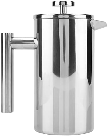 French Press Coffee Maker, Stainless Steel French Press Coffee Pot with Filter Double Insulated Camping French Press Coffee Maker for Travel, Home, Coffee House Use (800ML) by Gavigain