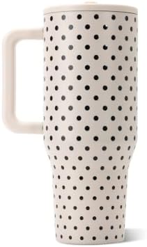 HydroJug Polka Dot Traveler 40oz, Insulated Tumbler, French Vanilla - Image 2