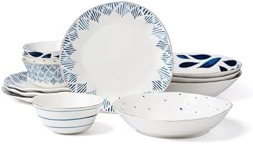 Lenox 897387 Blue Bay 12-Piece Dinnerware Set by Lenox