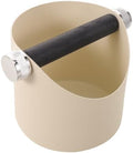 Stainless Steel round Espresso Coffee Knock Box with Removable Bar by OSALADI