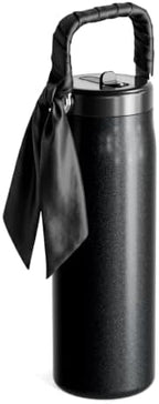 Fjbottle WrapSip 24 oz Insulated Tumbler with Flip Straw and Handle by FJbottle