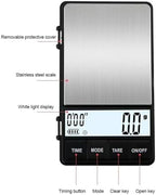 Digital Scale, LCD Digital Timing Coffee Scale, 1Kg/0.1g Pocket Small Household Electronic Gram, Jewelry Multifunctional Weighing - Image 3