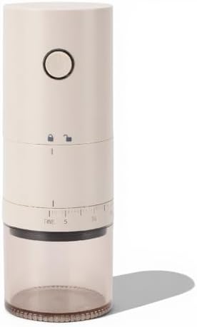 Portable Electric Conical Burr Coffee Grinder, Rechargeable Bean Mills, 38 Adjustable Grind Settings, Compact Travel Grinder for Espresso, Cold Brew, Pour Over by Wisoqu