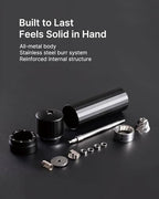 All-Metal Pepper Grinder, Manual Pepper Mill, Stainless Steel Burr - Image 6