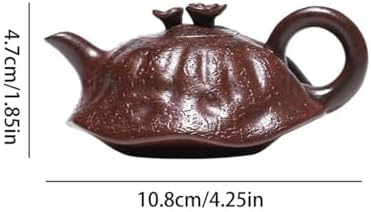 Tea Kettle Suitable For Single Use Handmade Ganoderma Lucidum Purple Clay Teapot 110ml Small Teapot Ceramic Tea Infuser - Image 2
