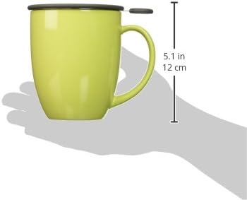 FORLIFE Uni Brew-in-Mug with Tea Infuser and Lid, 16-Ounce, Lime - Image 3