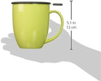 FORLIFE Uni Brew-in-Mug with Tea Infuser and Lid, 16-Ounce, Lime - Image 3