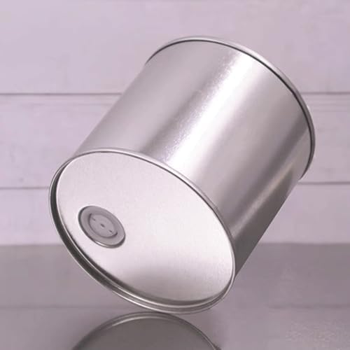 9 Pcs Silver Tinplate Coffee Bean Canister Airtight Tinplate Can Kitchen Canisters Tea Tin Can for Countertop Canister Sets - Image 3
