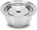 Stainless Steel Refillable Coffee Capsule, Reusable Pod for VertuoPlus to Reduce Waste, Complete Kit with Brush, Spoon and Rubber Rings (150ML) by Unknown