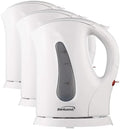 Brentwood Cordless Electric Kettle BPA Free, 1 Liter, White (Pack of 3) by BrentwoodAppliances