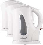 Brentwood Cordless Electric Kettle BPA Free, 1 Liter, White (Pack of 3) by BrentwoodAppliances