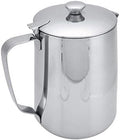 Milk Foam jugs Milk foamer Made of Stainless Steel with lid Coffee Pot Cups for Cafe Tea Shop Bars to Make Latte Art Black (1200 ml) by Unknown