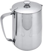 Milk Foam jugs Milk foamer Made of Stainless Steel with lid Coffee Pot Cups for Cafe Tea Shop Bars to Make Latte Art Black (1200 ml) by Unknown