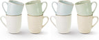 famiware Jupiter Coffee Mugs Set of 4, 14 OZ Coffee Mug, Microwave and Dishwasher Safe, Coffee Cups with Handle for Coffee, Tea, Cocoa, Milk, Multi-color (Pack of 2) by Famiware