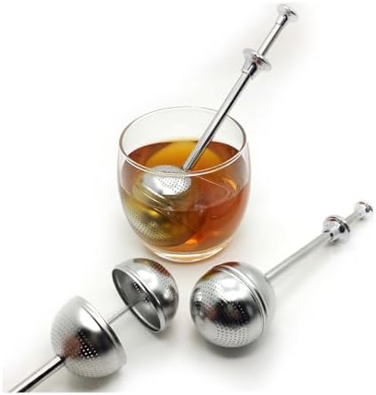 Stainless Steel Tea Infuser with Long Handle, Fine Mesh Loose Leaf Tea Strainer for Single Cup or Teapot - Image 7