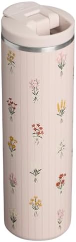 STANLEY Transit Flip Top Mug | Leakproof Travel Coffee Mug | Lightweight Insulated Stainless Steel | Dishwasher Safe | Perfect Mother’s Day Gift | BPA-Free | 16 oz | Rose Quartz Bouquets - Image 3