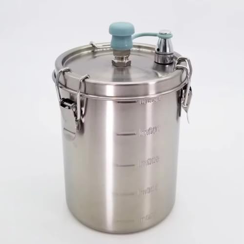 1000ml Milk Storage Tank with Frothing Pitcher for Coffee - Image 2