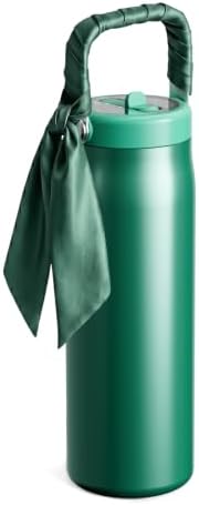 Fjbottle WrapSip 24 oz Insulated Tumbler with Flip Straw and Handle by FJbottle