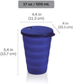 Tupperware Impressions Tumbler Set in Multicolor, 4 Count, Dishwasher Safe and BPA Free (4 Tumblers, 4 Lids, 17 fl oz each) - Image 3