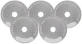 Titanium Coating Espresso Puck Screen 51/53/58.5mm Reusable Metal Filter 0.8mm Thickness Lower Shower Screen(5pcs H 58.5mm) by Unknown