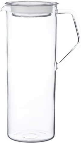 KINTO CAST 21677 Water Jug, 3.2 gal (1.2 L), Heat Resistant Glass, Microwave and Dishwasher Safe, Gift by Unknown