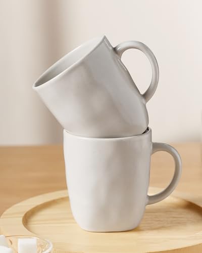 famiware Coffee Mugs Set of 4, Ocean Square 13oz Coffee Cup Set with Handle - Image 6