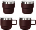 2 Pack 4 oz Espresso Cup with 2 Pack 6 oz Espresso Mug by Cafezi