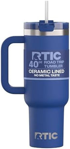 RTIC 40oz Road Trip Tumbler, Insulated, Ceramic Lined, Cobalt by RTIC